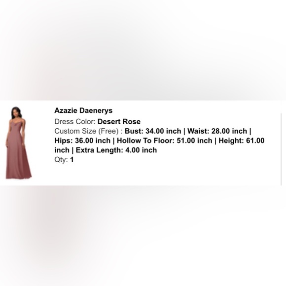 Azazie Dress - A-Line Chiffon - Picture 5 of 5